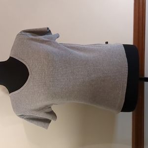 Route 66 gray ribbed short sleeved shirt. Women's sized Medium.